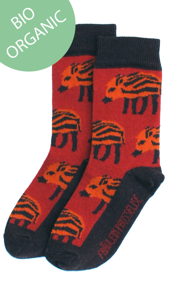 Bio Erwachsenen-Socken Wildschwein