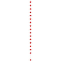 Wimpelgirlande Wollfilz, Sterne rot