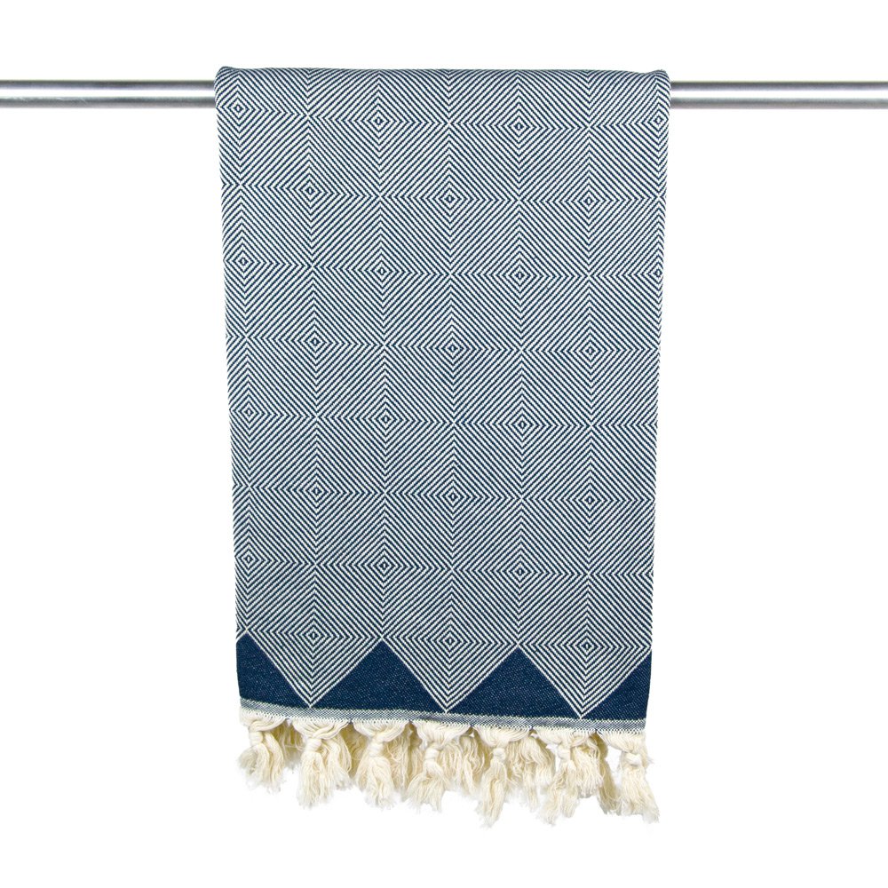 Yolunda Hamamtuch Kestane, Stahlblau