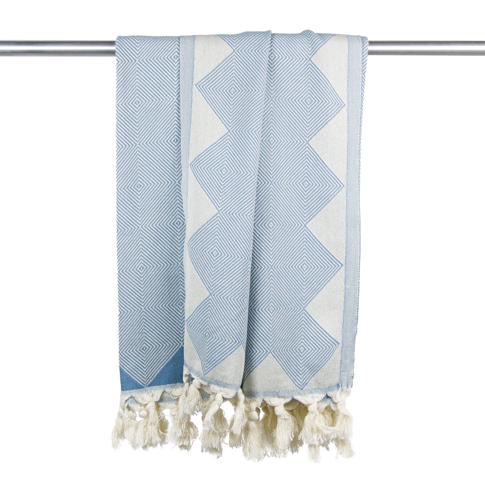 Yolunda Hamamtuch Kestane, Taubenblau