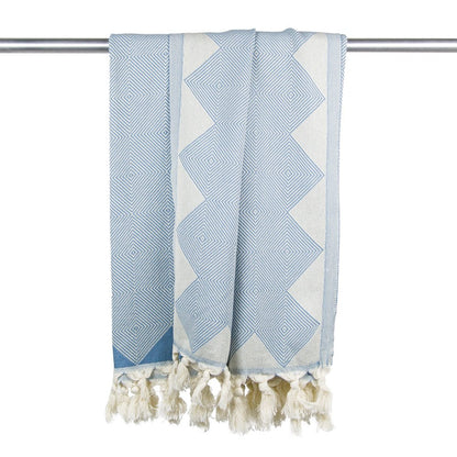 Yolunda Hamamtuch Kestane, Taubenblau