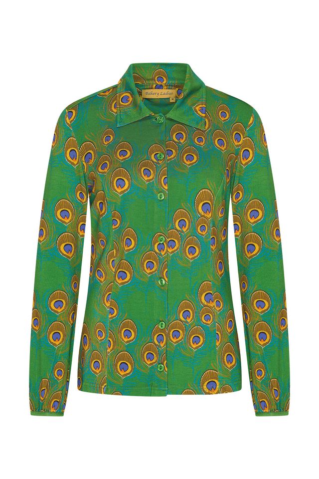 Bakery Ladies Bluse Ginny, Pfauenfeder