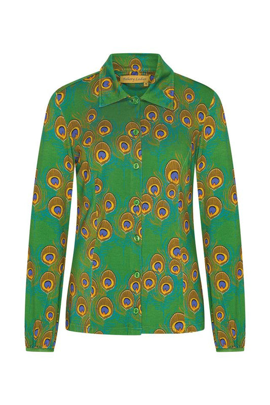 Bakery Ladies Bluse Ginny, Pfauenfeder