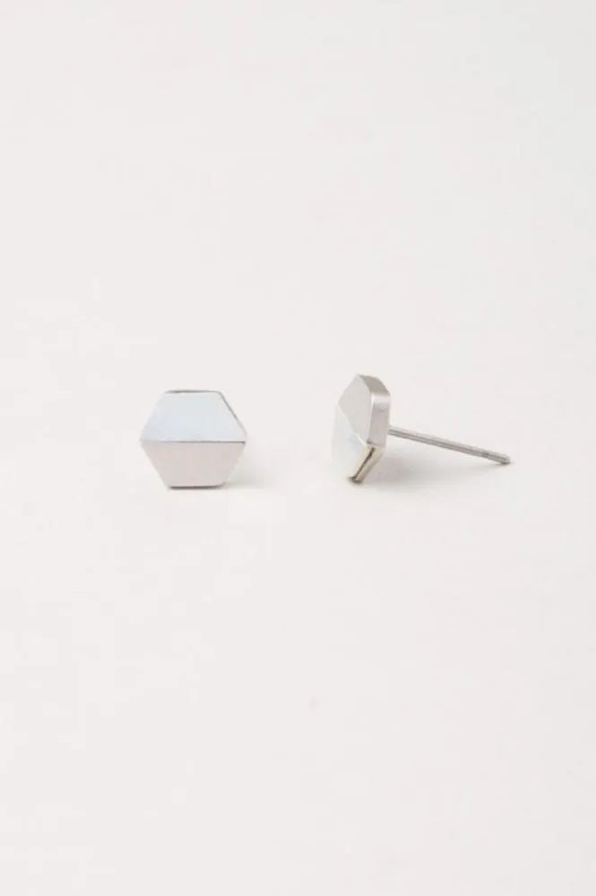 Mekhada Starfish Ohrstecker Hexagon Shell