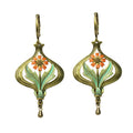 Urban Hippies Ohrringe Arabella Orange, Gold