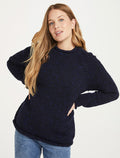 Pullover Donegal Tweed, Navy