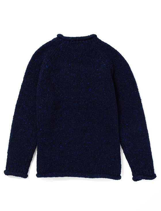 Pullover Donegal Tweed, Navy