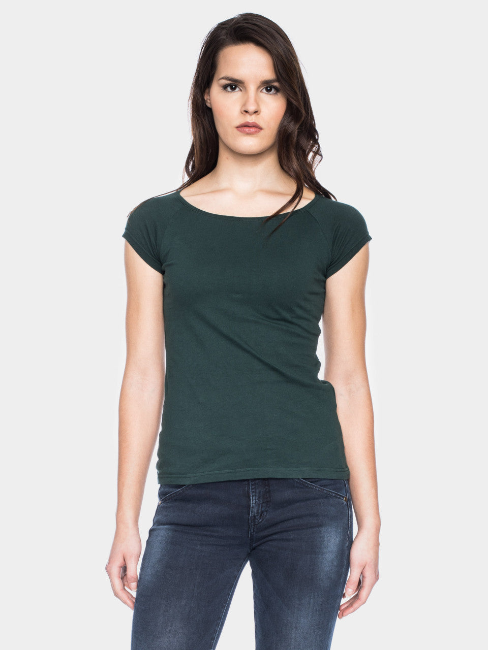 Ato Berlin T-Shirt Fini, Dunkelgrün