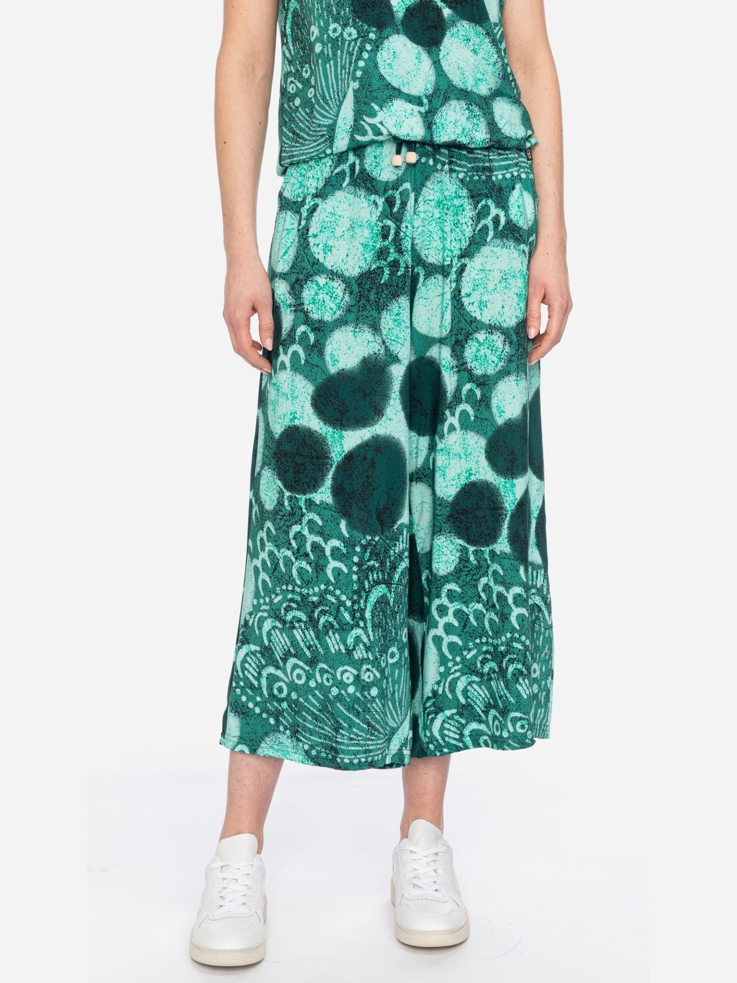 Ato Berlin - Sommerhose Linnea, Grün/Dunkelgrün