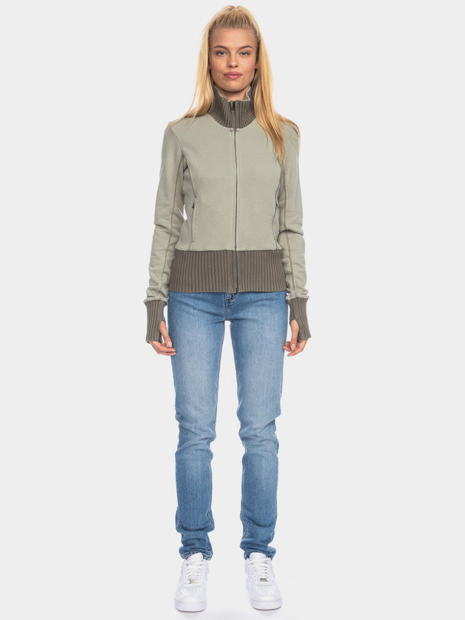 Ato Berlin Sweat-Jacke Nel, Sage