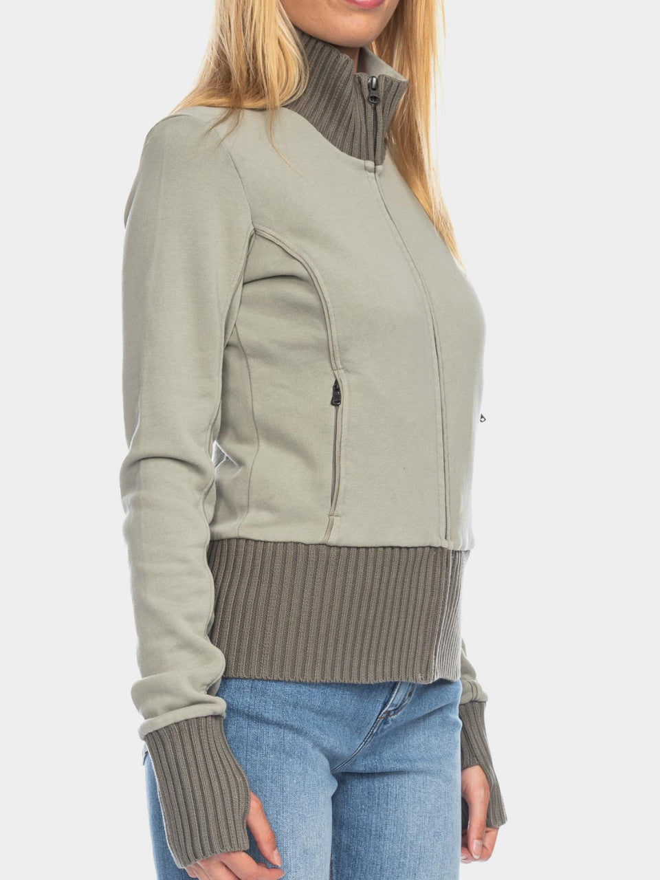 Ato Berlin Sweat-Jacke Nel, Sage