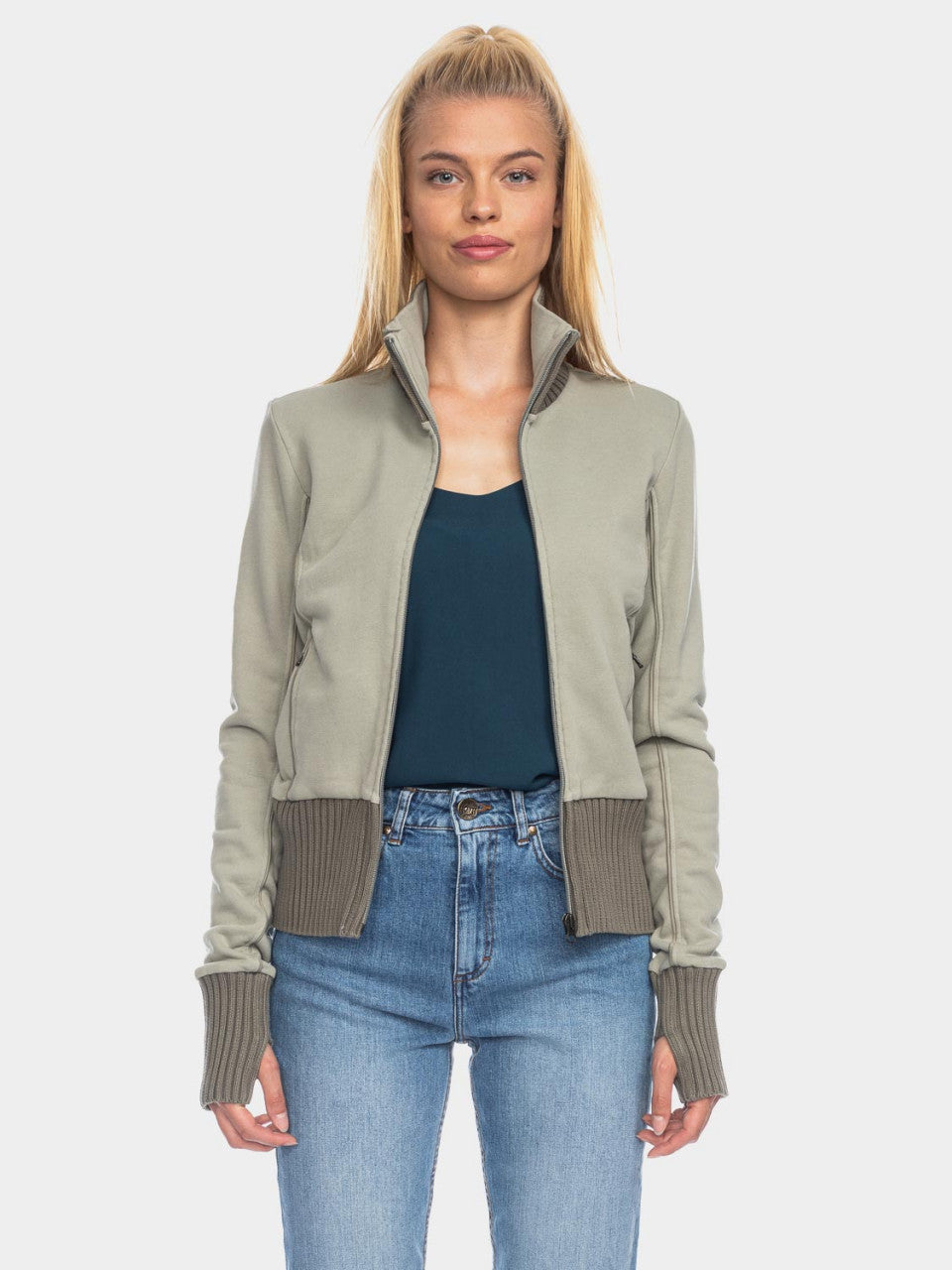 Ato Berlin Sweat-Jacke Nel, Sage