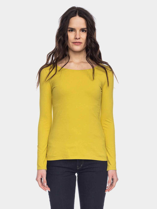 Ato Berlin Longsleeve Deborah, Gelbgrün