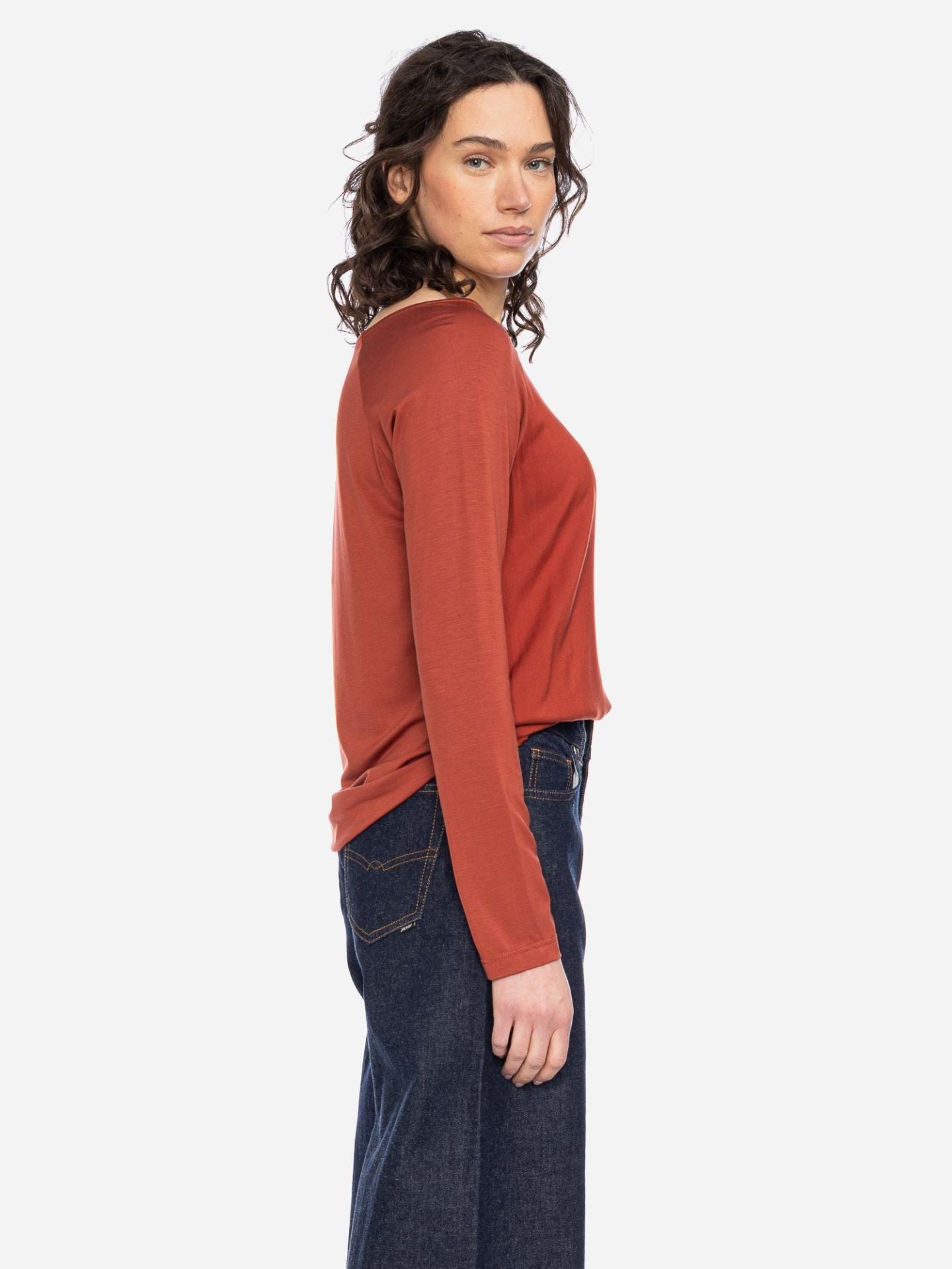 Ato Berlin Leichtes Longsleeve Mindy, Henna