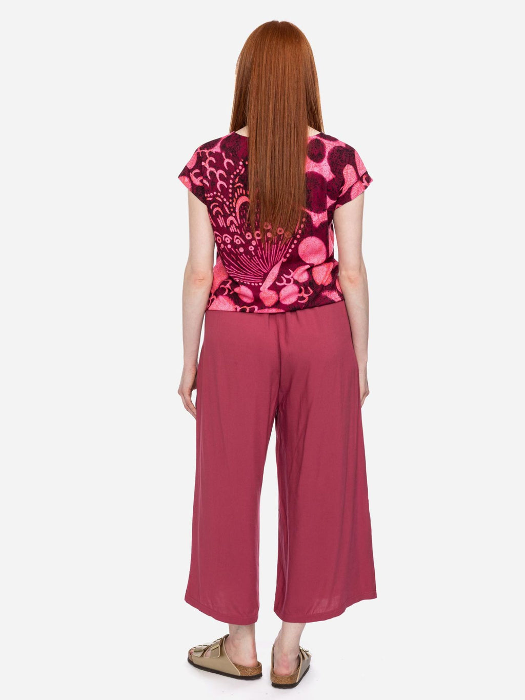 Ato Berlin Shirt Leo, Aubergine/Pink
