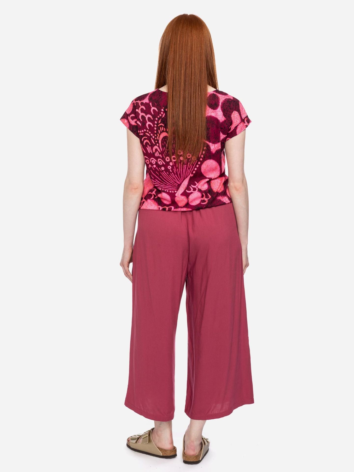 Ato Berlin Shirt Leo, Aubergine/Pink