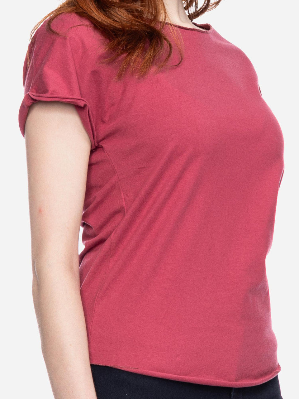 Ato Berlin Damen T-Shirt Cleo, Himbeer