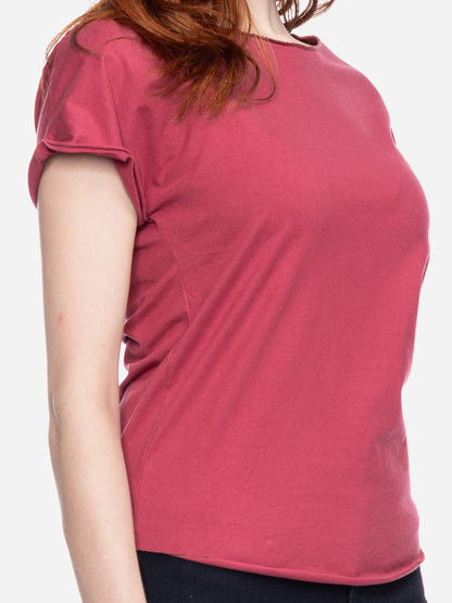 Ato Berlin Damen T-Shirt Cleo, Himbeer
