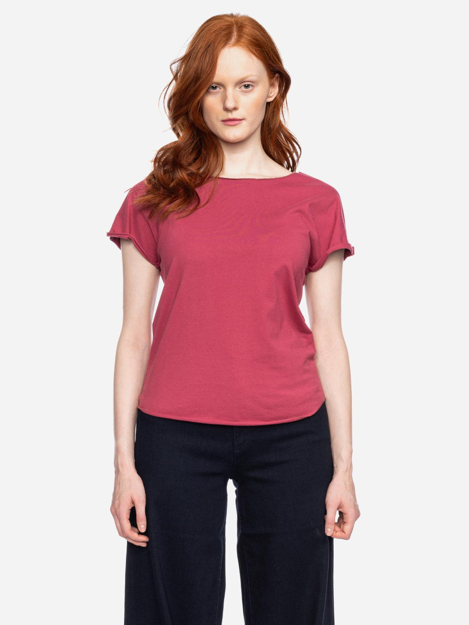 Ato Berlin Damen T-Shirt Cleo, Himbeer
