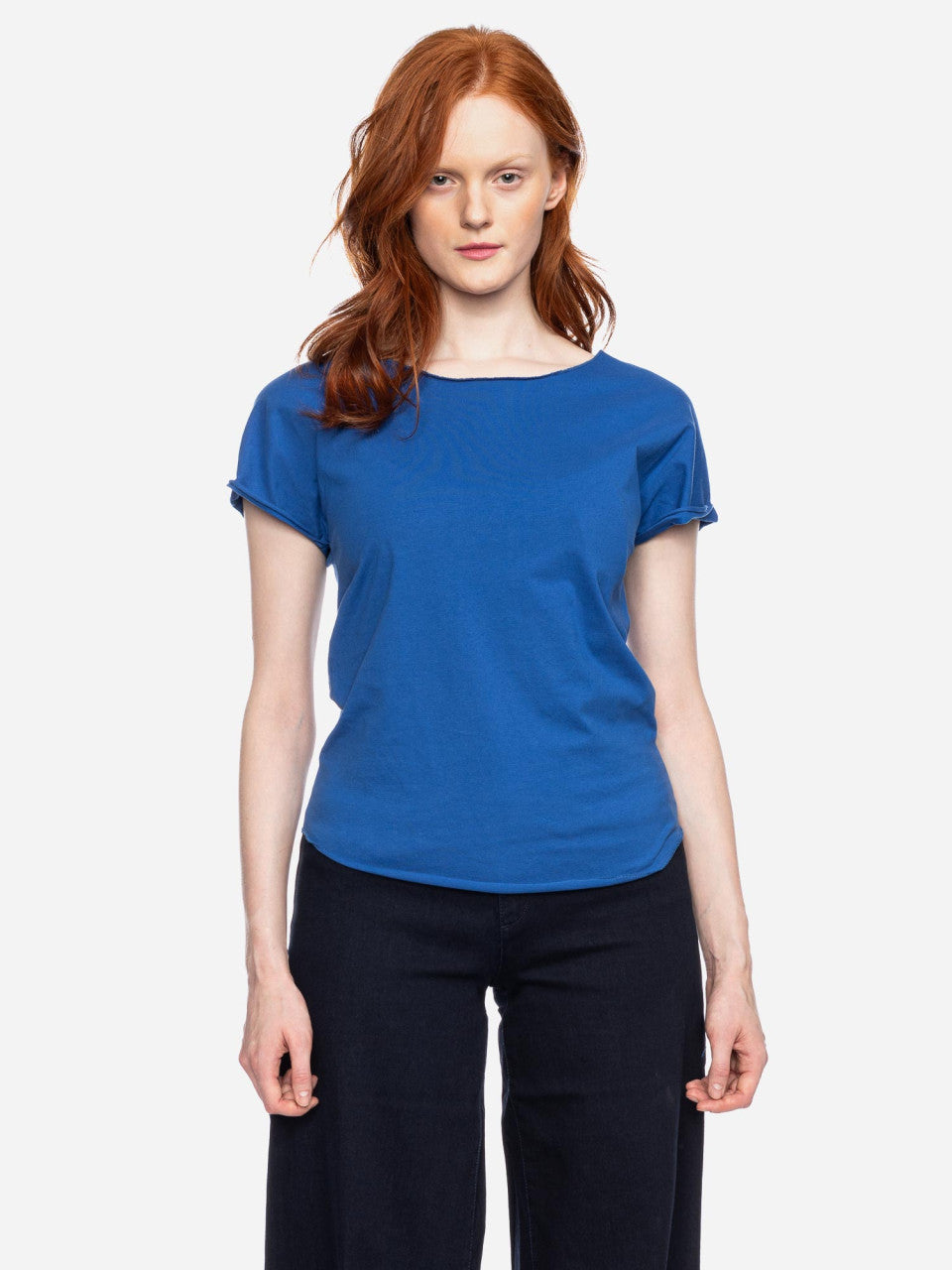 Ato Berlin Damen T-Shirt Cleo, blau
