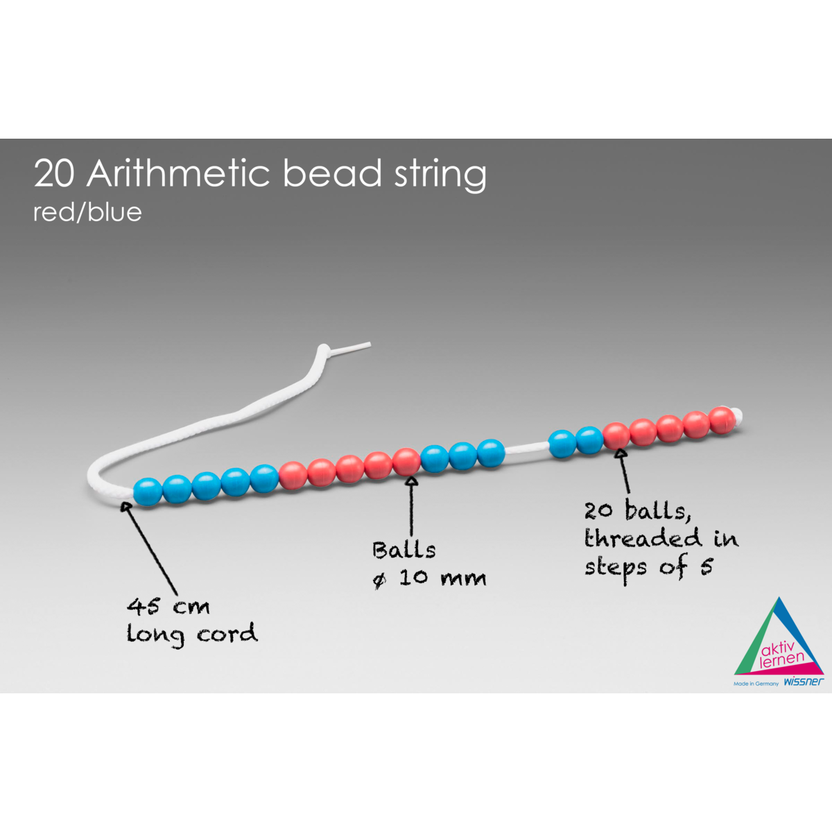 Wissner 20er Rechenkette (Rot/Blau)