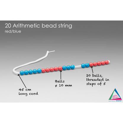 Wissner 20er Rechenkette (Rot/Blau)