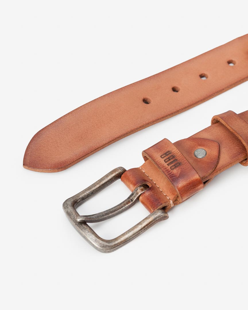 Biba Ledergürtel Platte (PLA1A), Tan