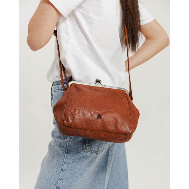 Biba Ledertasche Boston (BT22), Tan