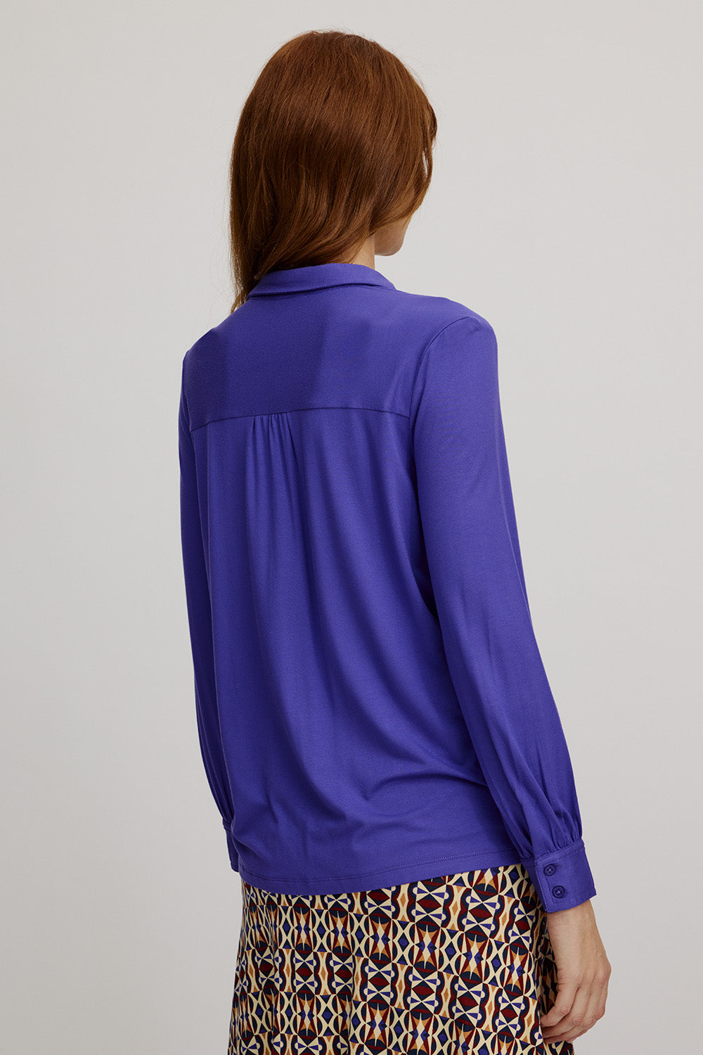 Tranquillo Ecovero-Bluse, Grape