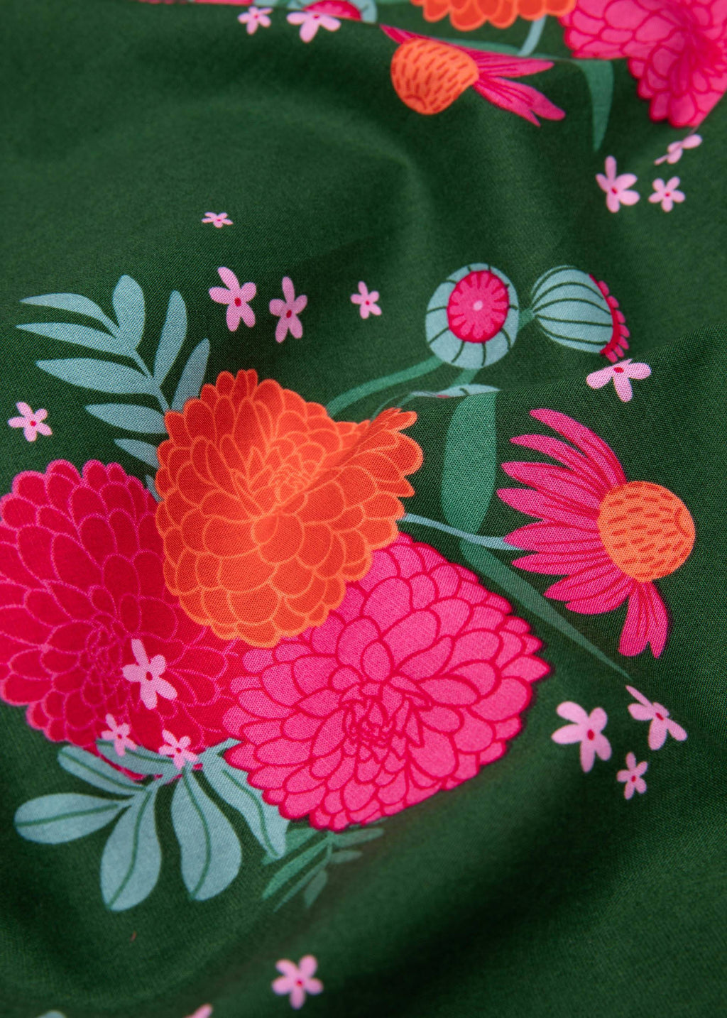 Blutsgeschwister Bluse Que sera sera, blooming soft flowers