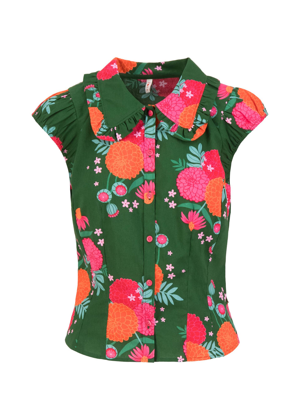 Blutsgeschwister Bluse Que sera sera, blooming soft flowers