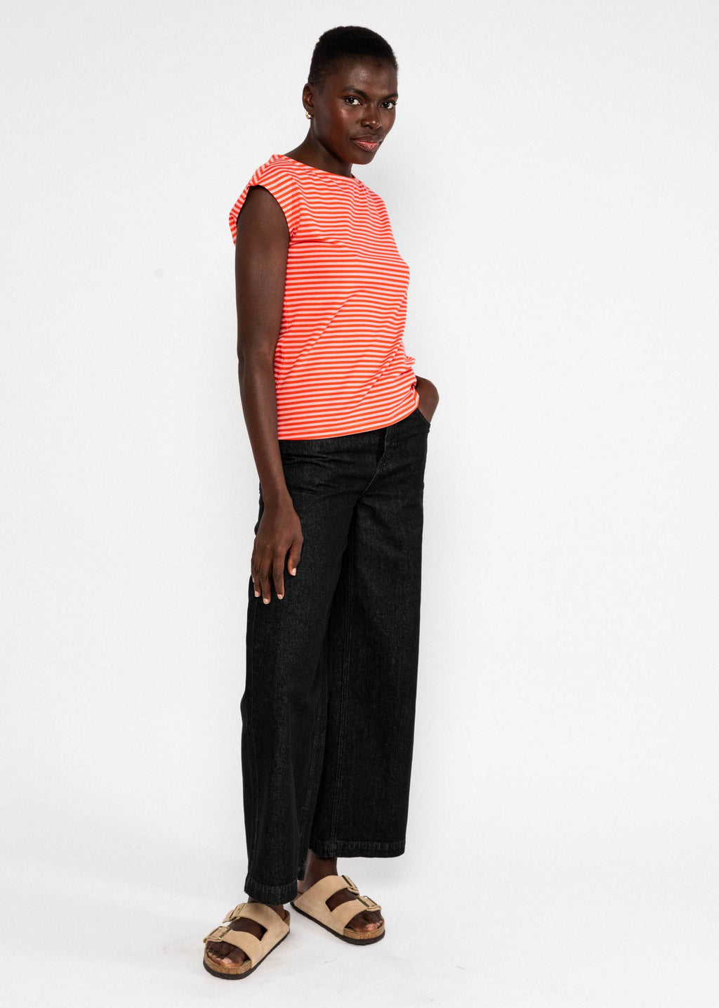 BG T-shirt Boxy babe, red viva el sol