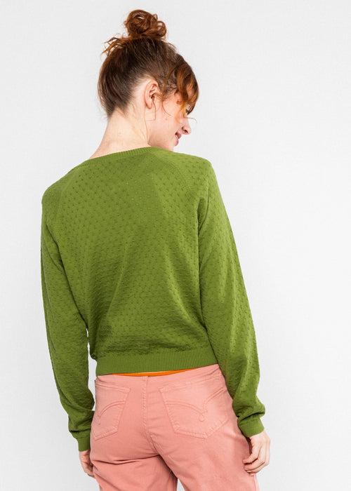 Blutsgeschwister Cardigan Sweet Knit, green kiwifruit