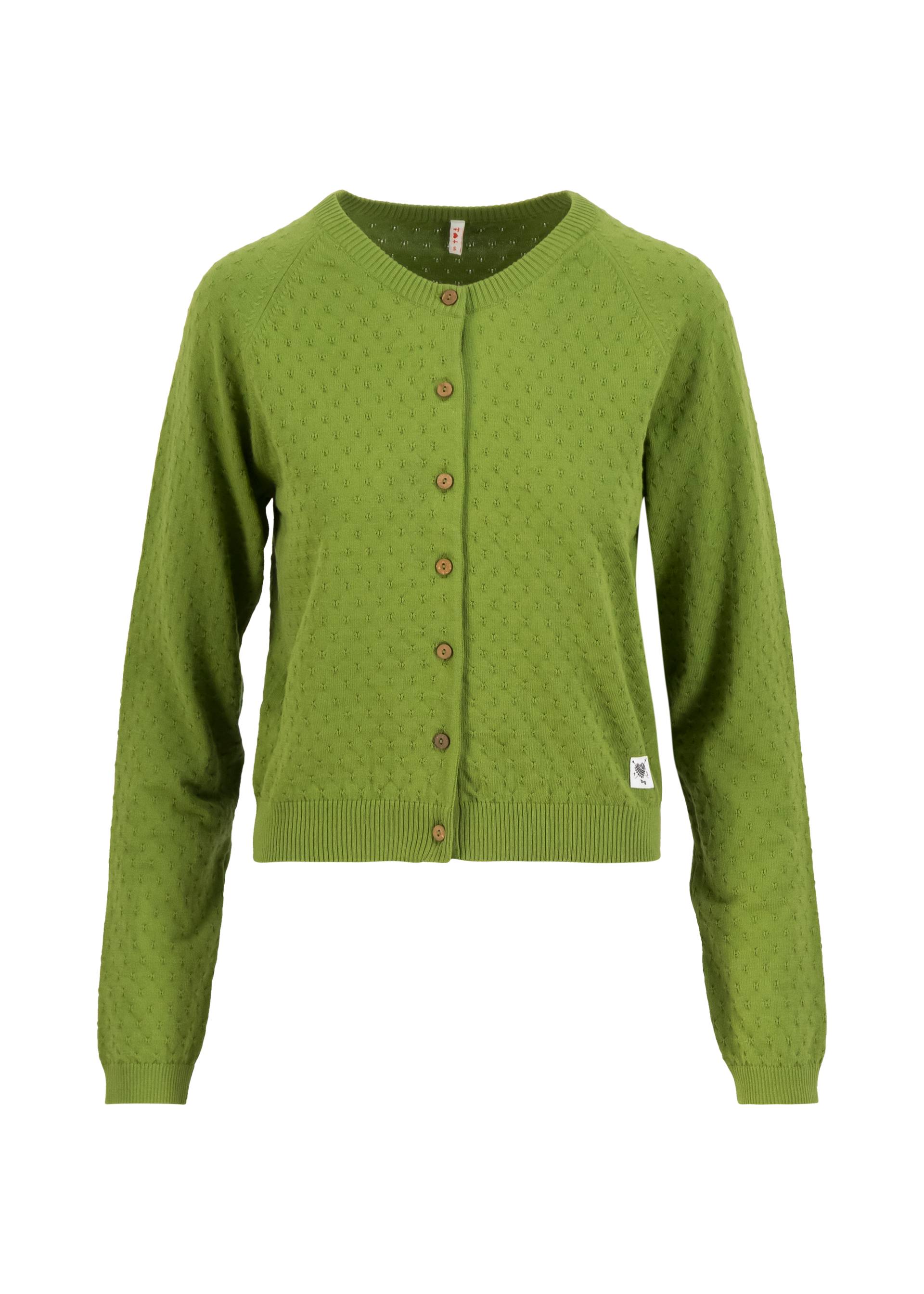 Blutsgeschwister Cardigan Sweet Knit, green kiwifruit