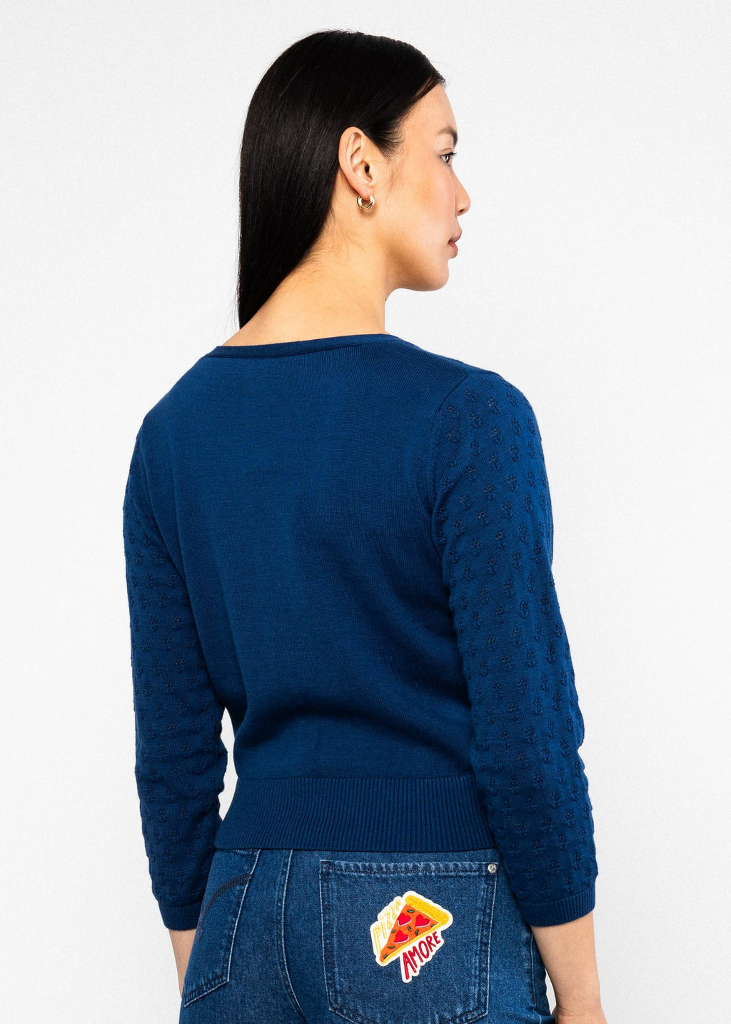 Blutsgeschwister Cardigan Sweet Petite, heavy blue knit