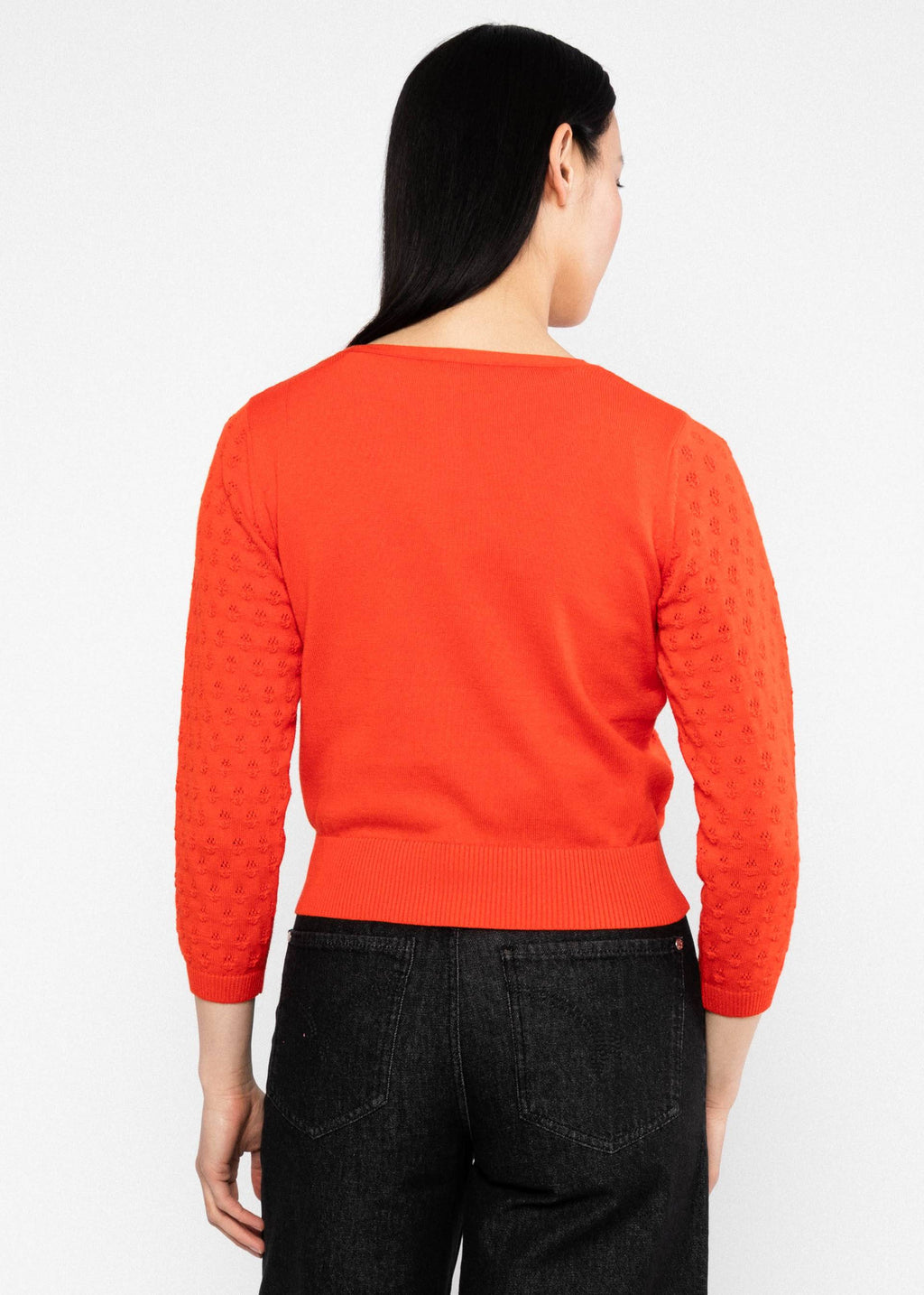 Blutsgeschwister Cardigan Sweet Petite, read pears knit