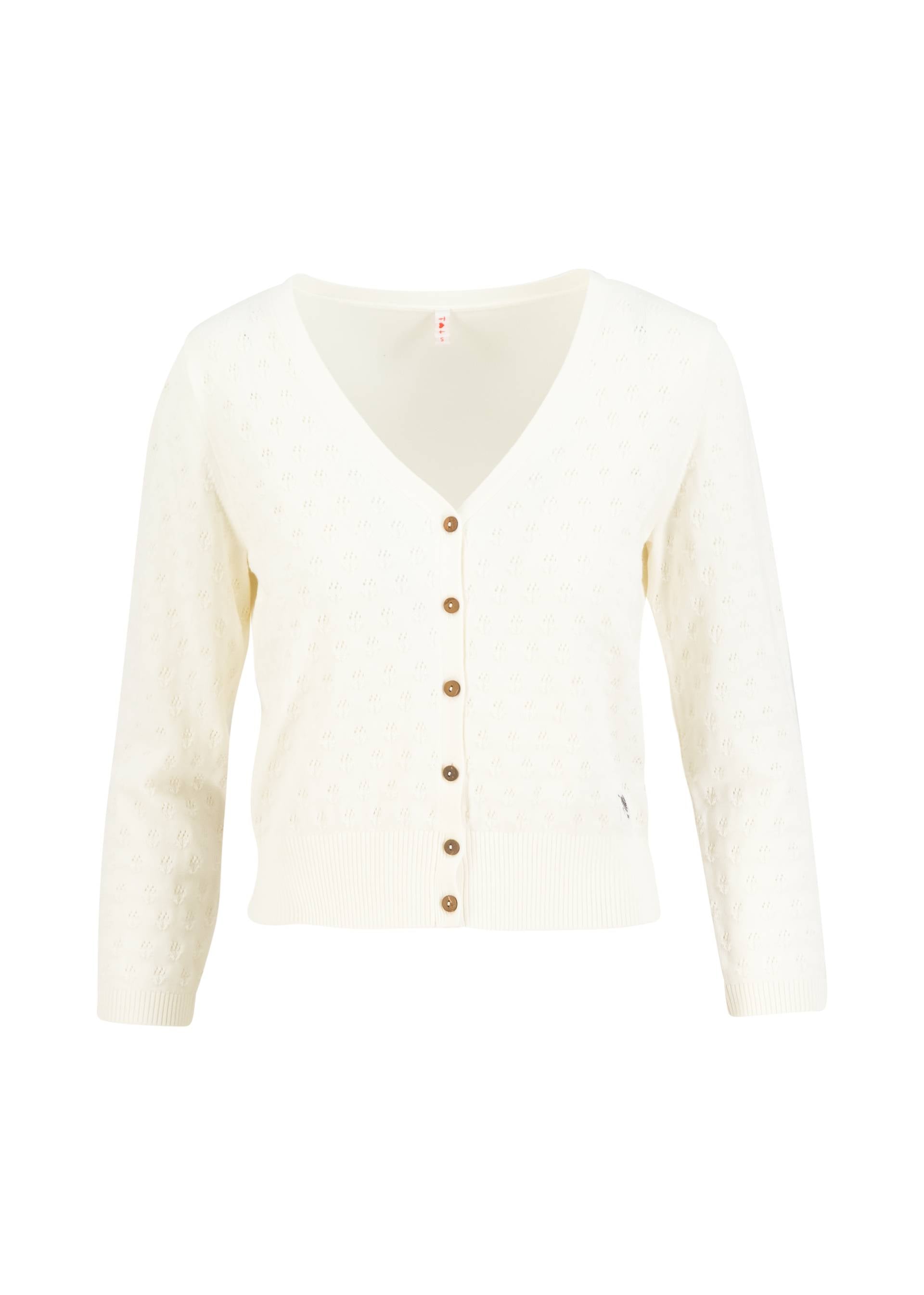 Blutsgeschwister Cardigan Sweet Petite, white grape knit