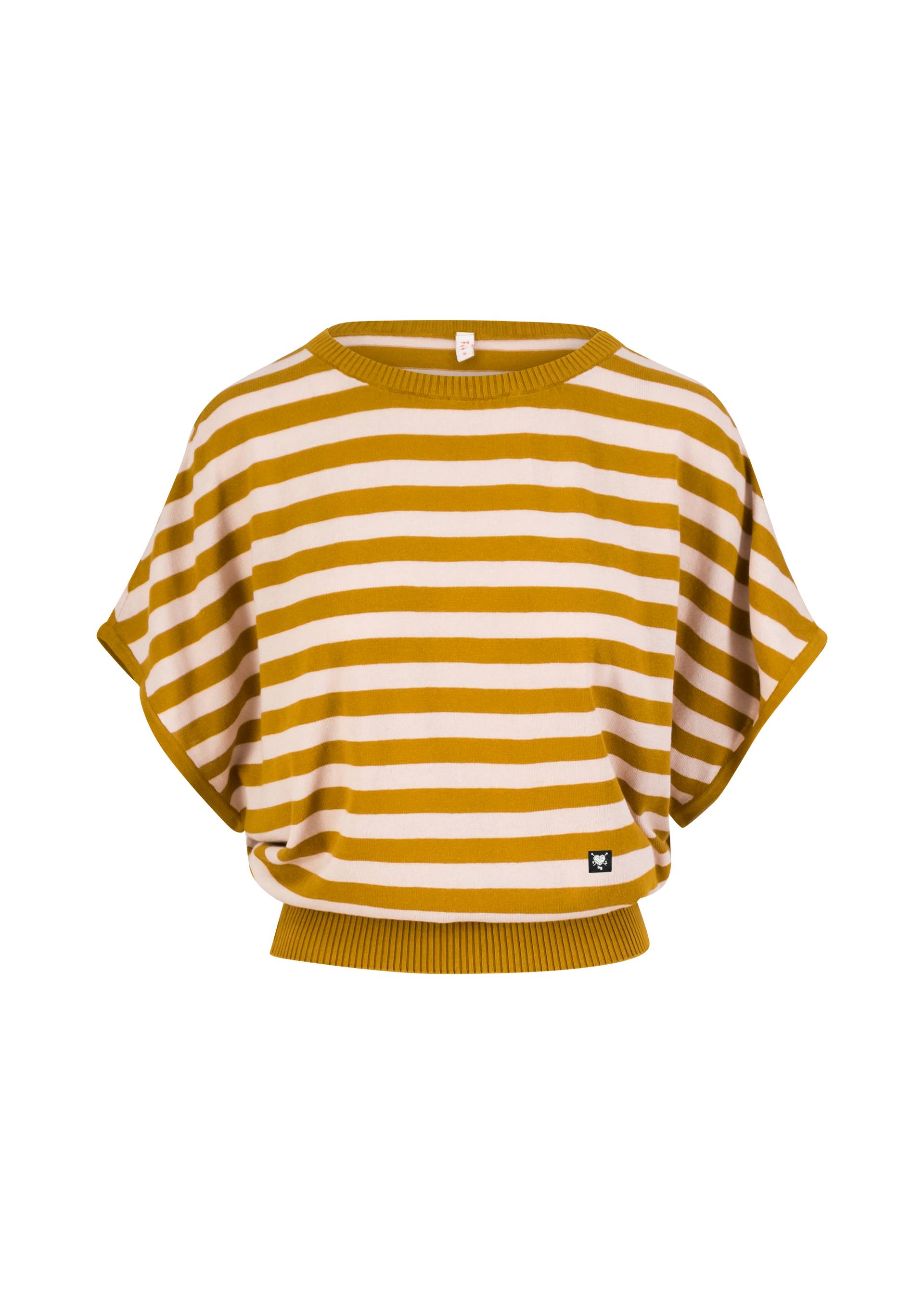 Blutsgeschwister Strickshirt Picnic Friend, chic knit stripe brown