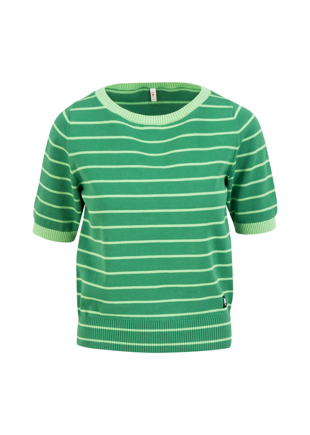 Blutsgeschwister Strickshirt Pretty Preppy, green picnic parade stripe