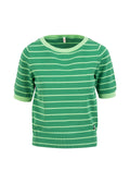 Blutsgeschwister Strickshirt Pretty Preppy, green picnic parade stripe