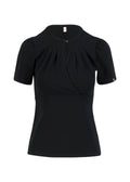 Blutsgeschwister T-Shirt Criss Cross Coer, black