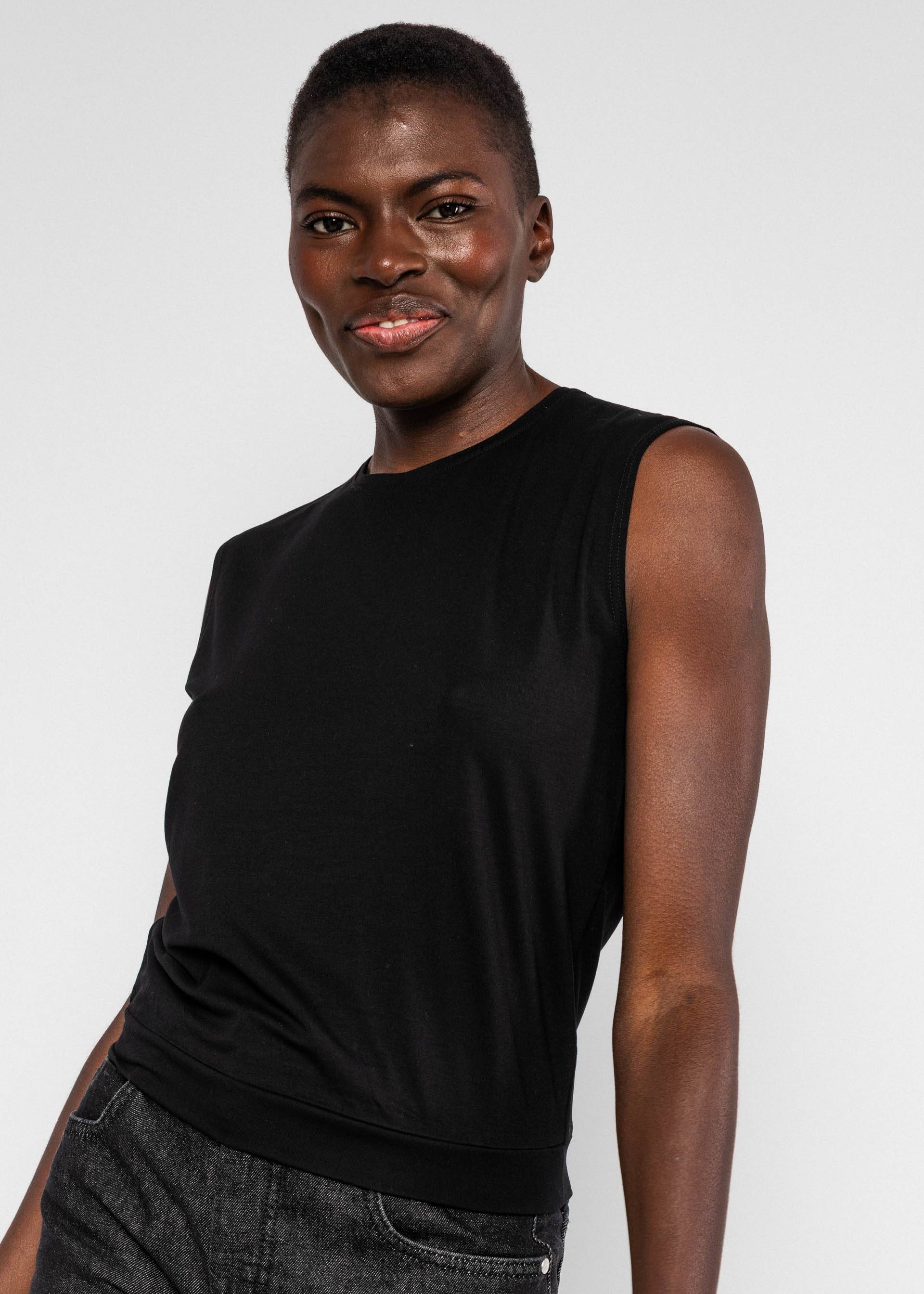 Blutsgeschwister Top Tiny Crew, soot black