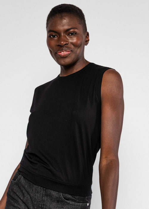 Blutsgeschwister Top Tiny Crew, soot black