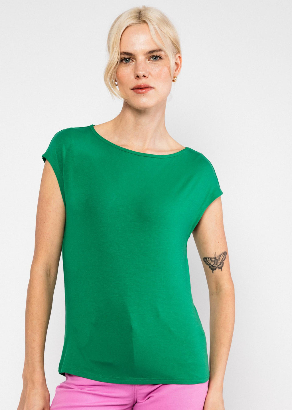 Blutsgeschwister Top Breezy Flowgirl, strong green