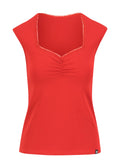 Blutsgeschwister Top Let Romance Rule, summer cherry red