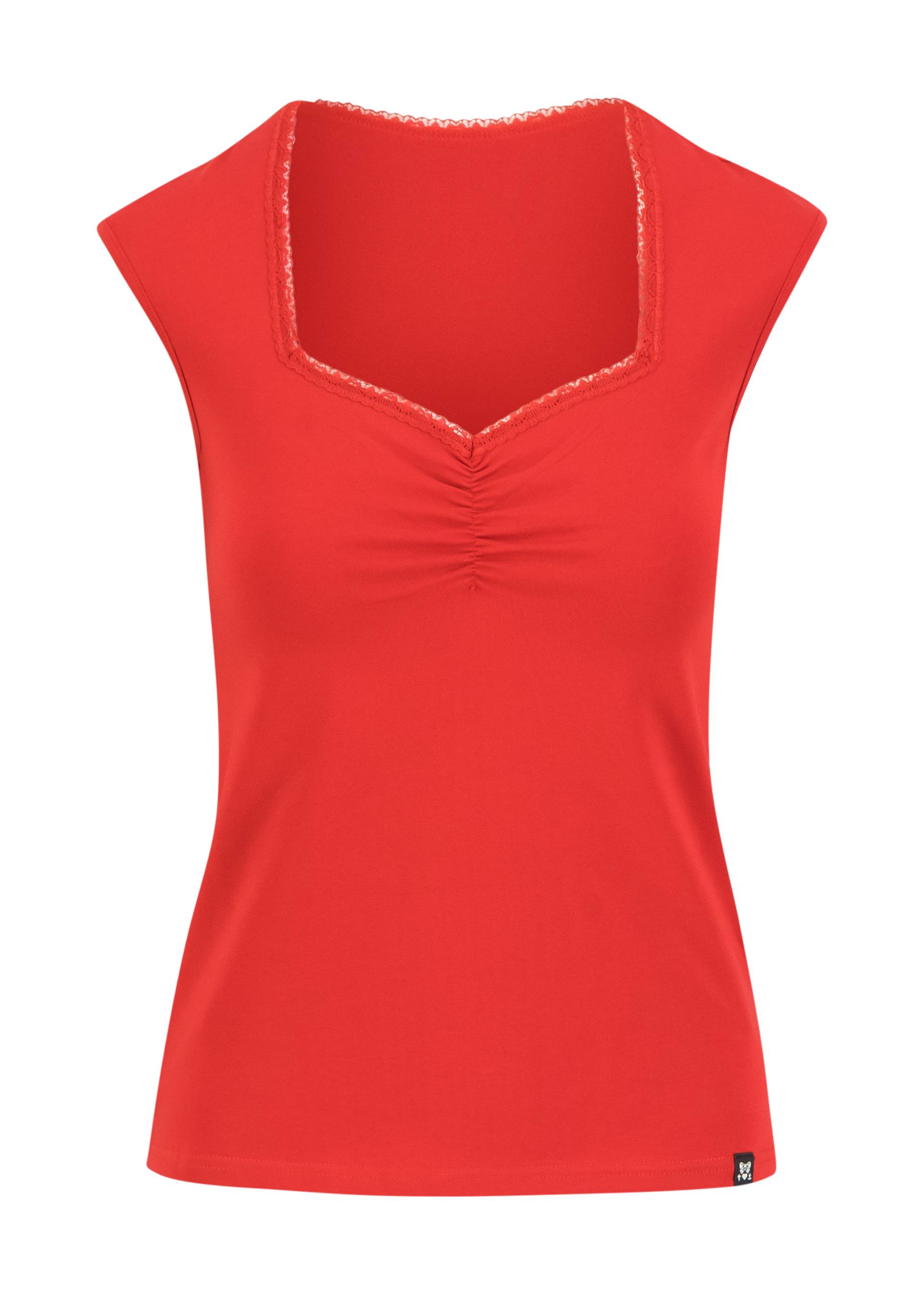 Blutsgeschwister Top Let Romance Rule, summer cherry red