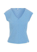 BG Top Vintage V-Neck, blue viva el sol