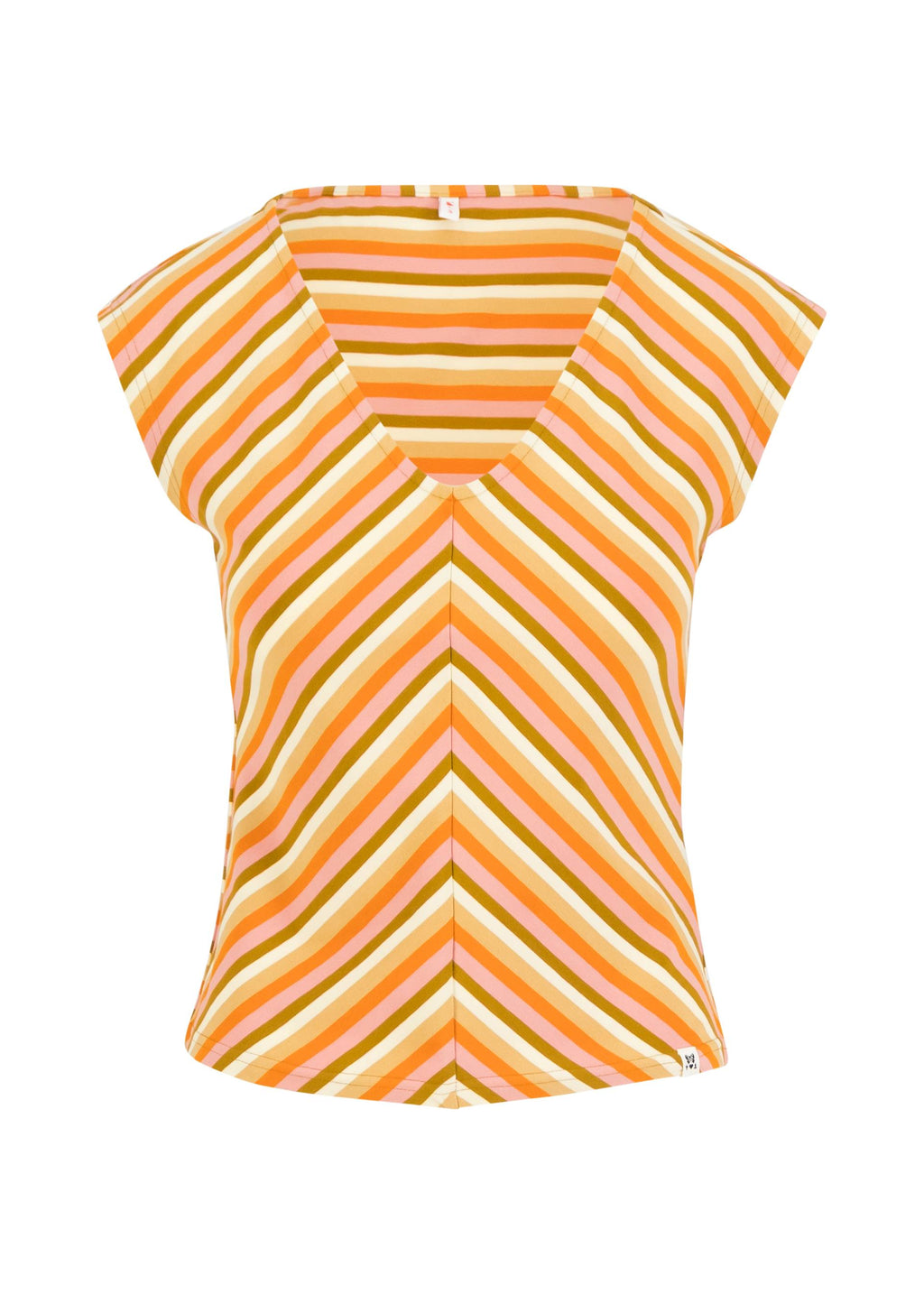 BG Top Vintage V-Neck, blushing sunbeams