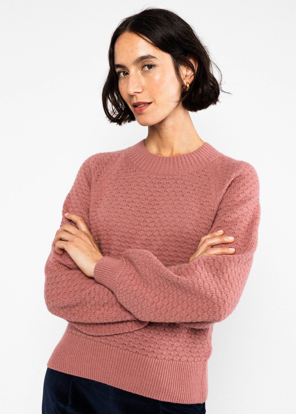 Blutsgeschwister Strickpullover Cosy Bubble, Vintage Pink