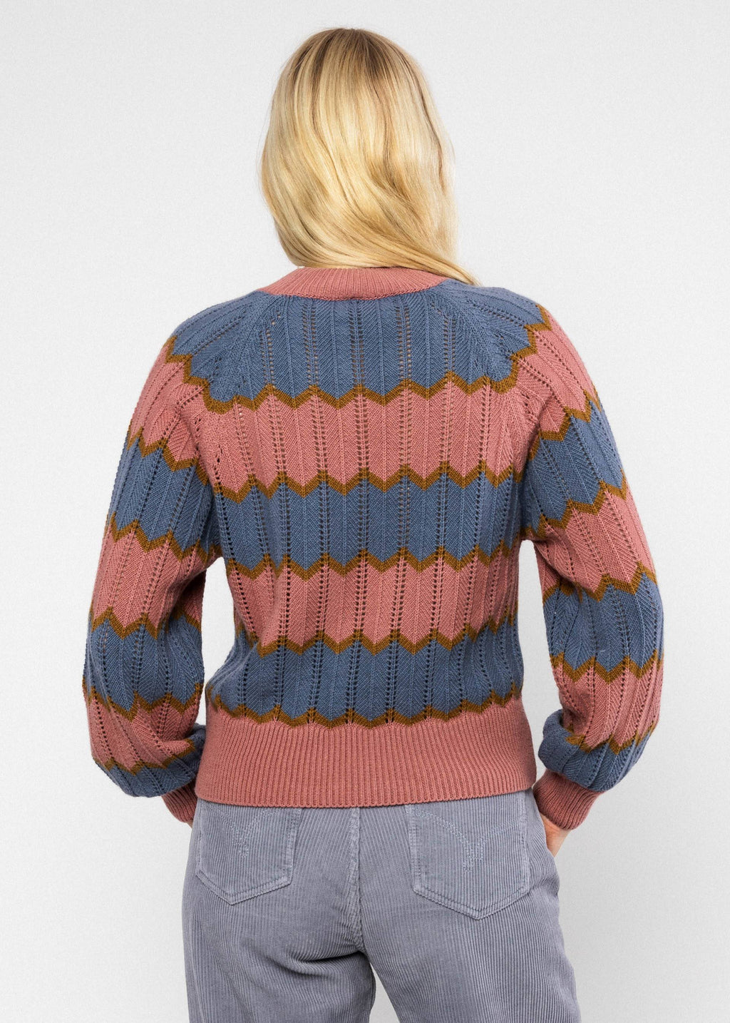 Blutsgeschwister Strickpullover Cosy Zig Zag